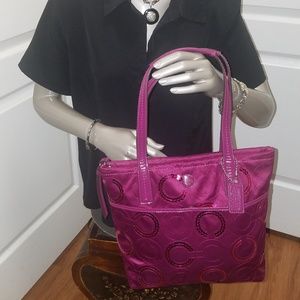 Rare COACH Sequin Tote Purse